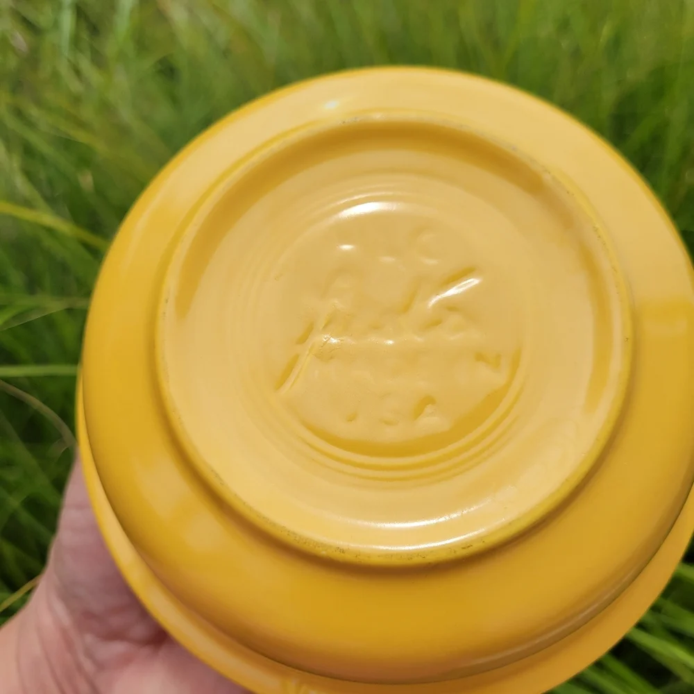 Vintage Fiesta ~ Yellow Fruit Bowl & Single S&P Shaker ~ Fiestaware Made in USA